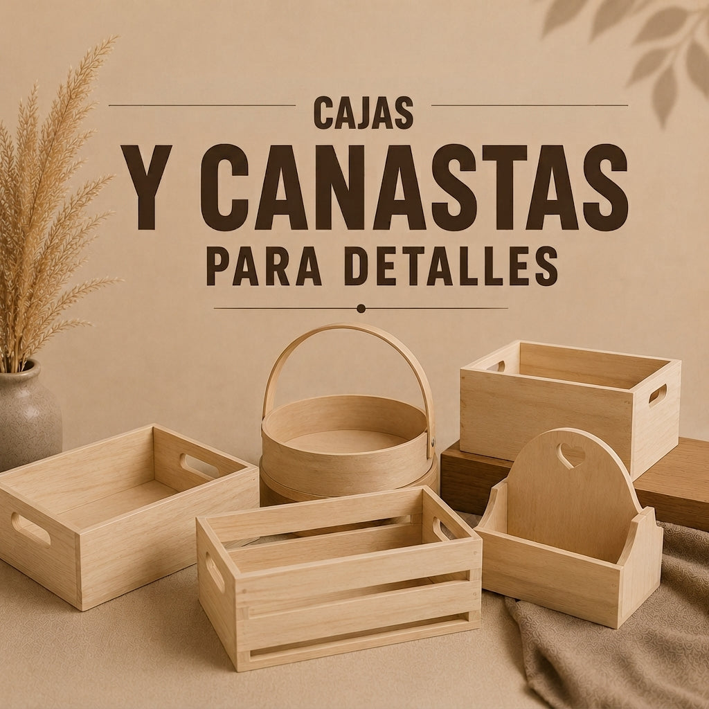 Cajas en Madera y MDF para Regalos, Desayunos y Detalles Personalizados