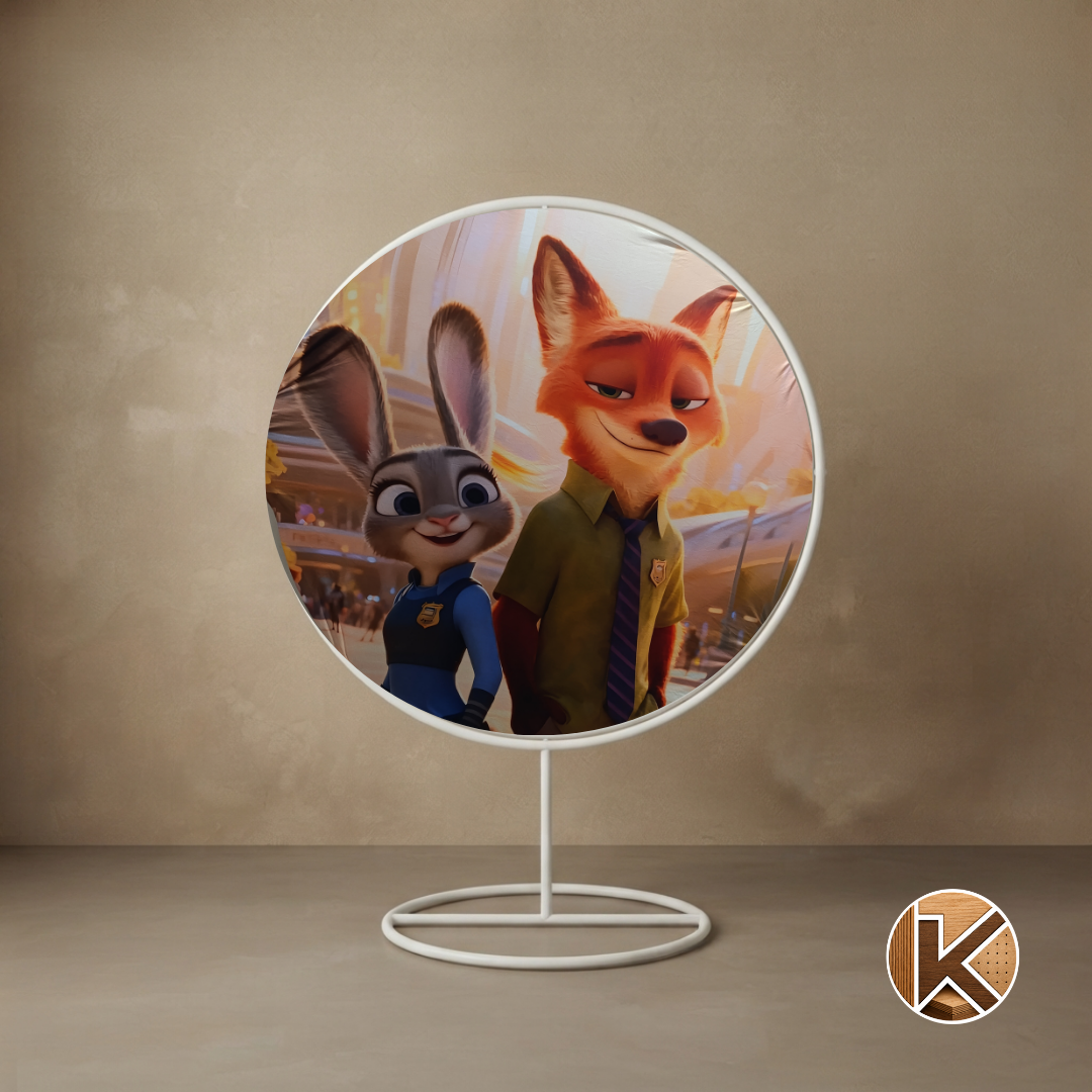 FUNDA REDONDA ZOOTOPIA