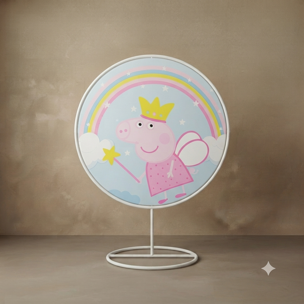 Fondo redondo pepa pig