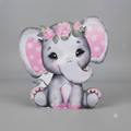 TROPEZON ELEFANTE TIERNO CON ROSAS