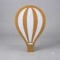 Tropezon glo aerostatico cafe con blanco