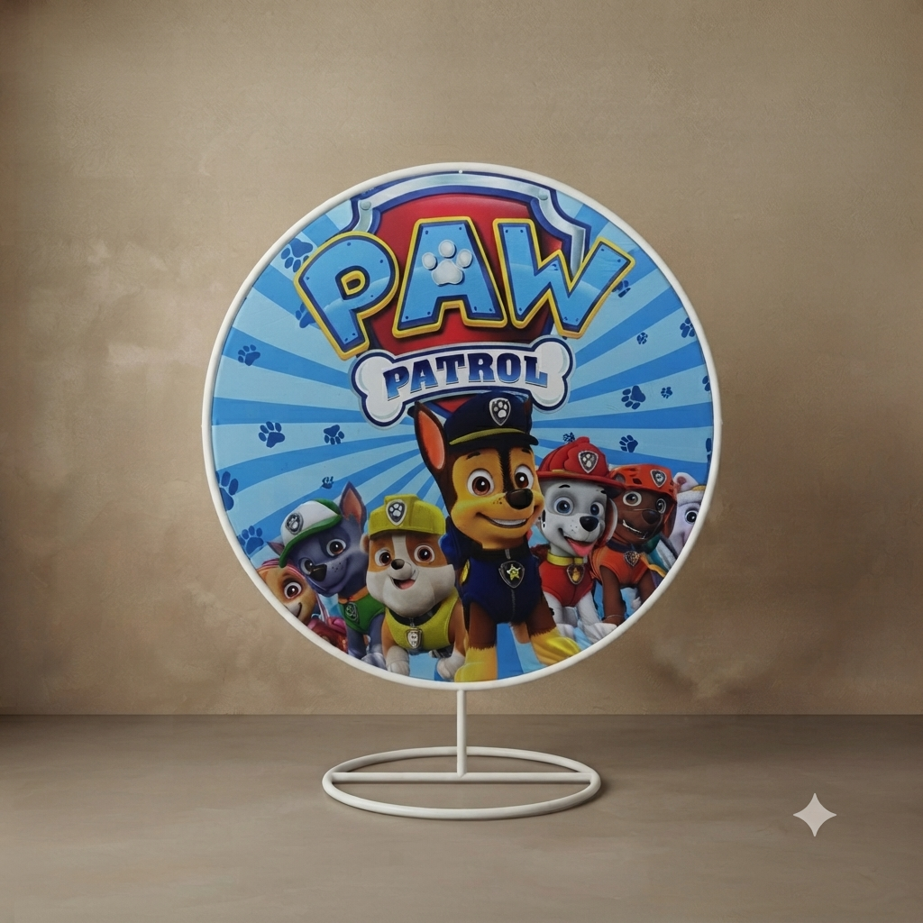 Fondo redondo paw patrol