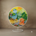 Fondo redondo Dinosaurios bebes
