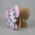 Tropezon Elefante tierno rosado