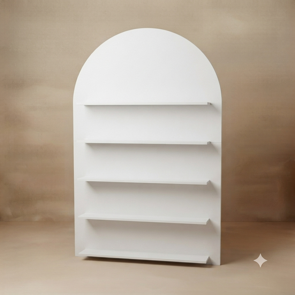 Panel/exhibidor blanco