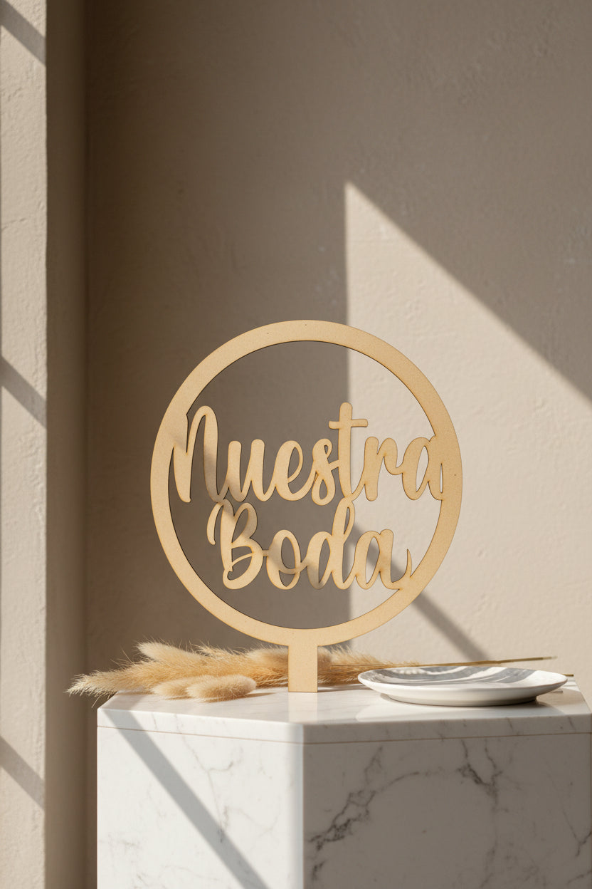 Topper de Nuestra Boda