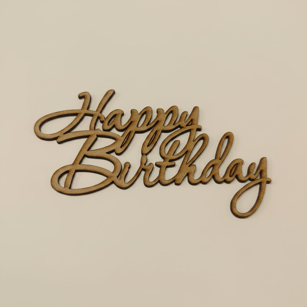 TOPPER EN CRUDO HAPPY BIRTHDAY