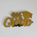 TOPPER EN VINILO MI GRADO CON BIRRETE