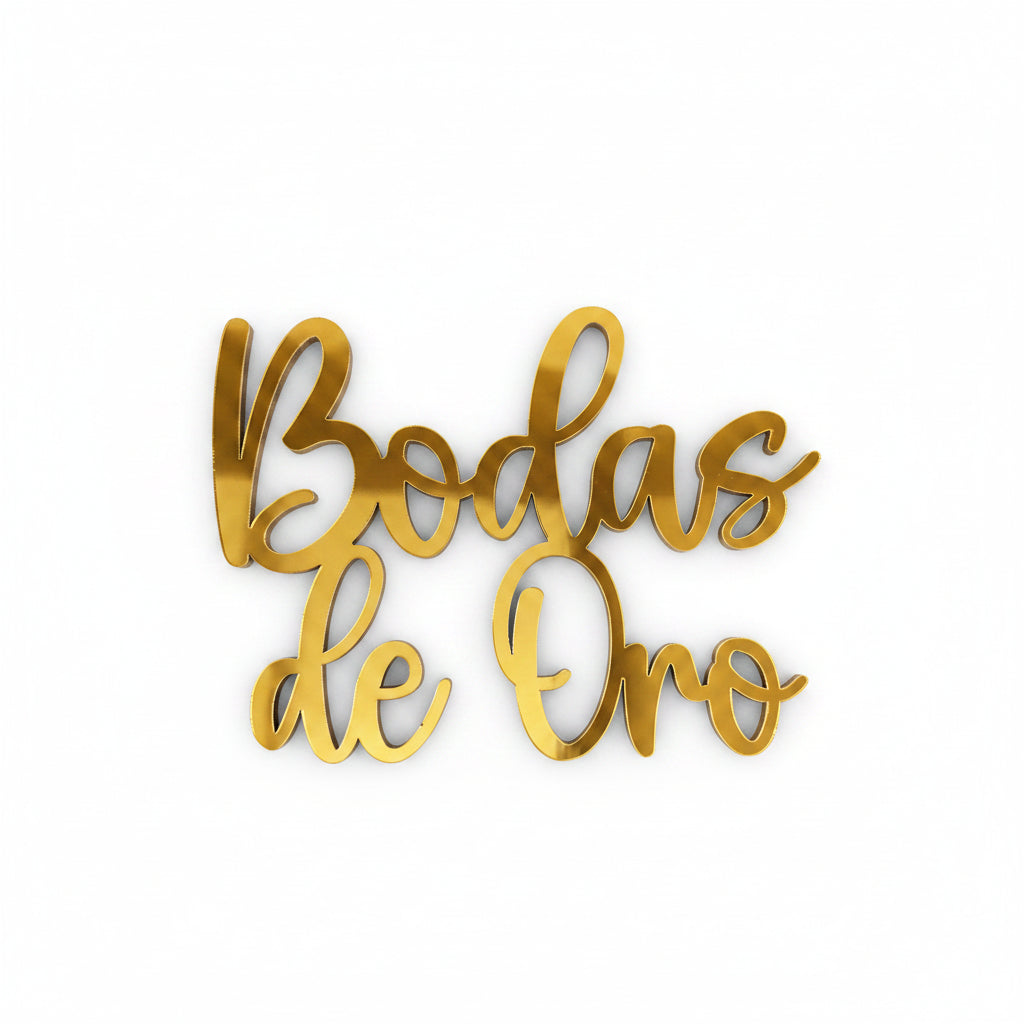 TOPPER EN VINILO BODAS DE ORO