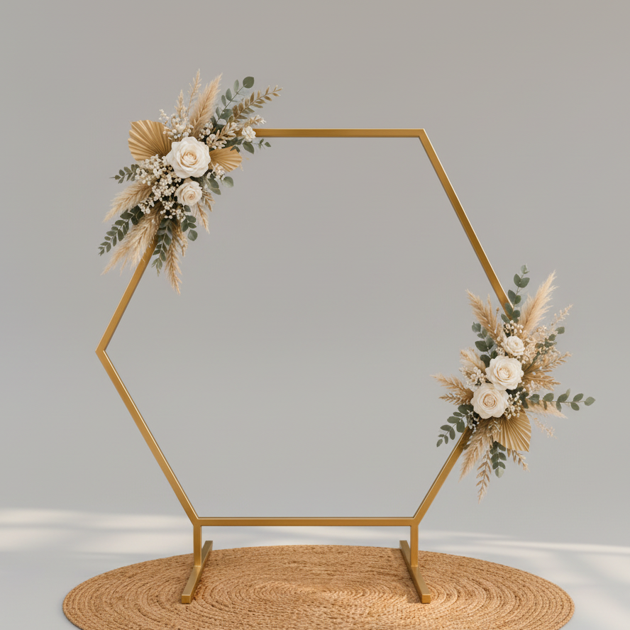 ALQUILER ARCO METALICO HEXAGONAL