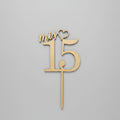 TOPPER MIS 15 ACRILICO ESPEJO