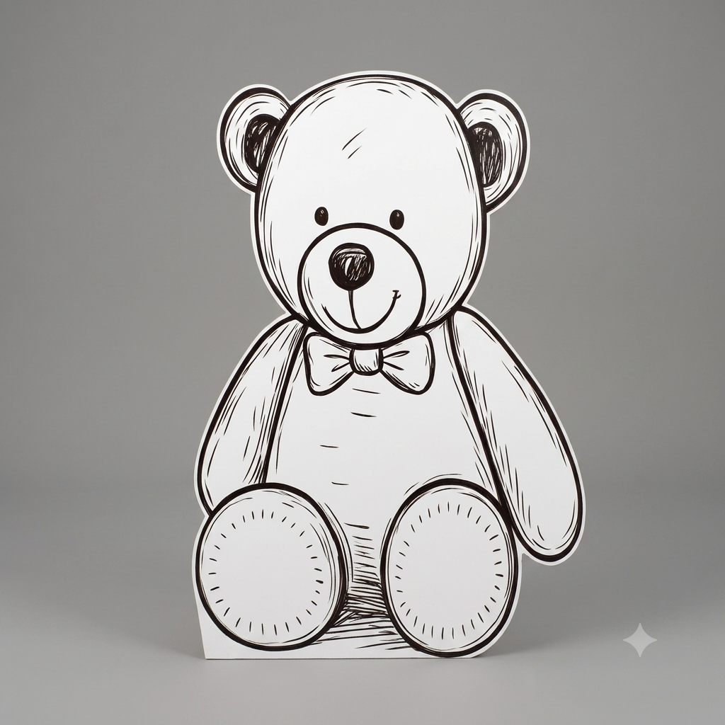 Tropezon Oso Blanco y negro